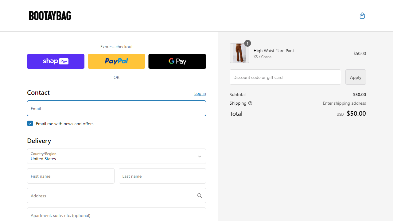 How to apply BootayBag coupon code